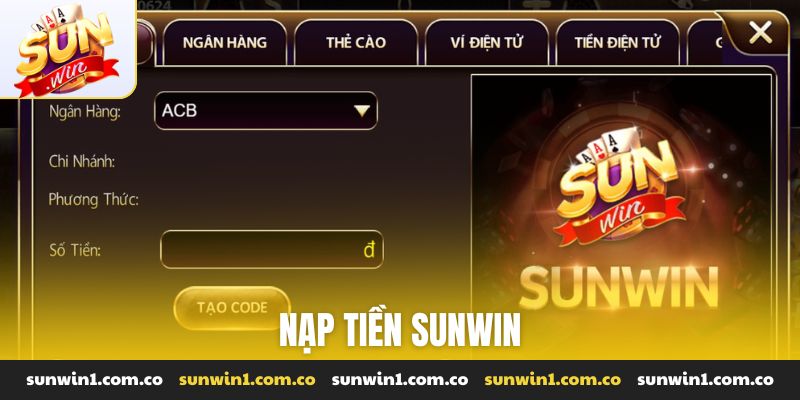 nạp tiền Sunwin