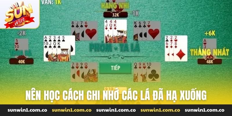Nên học cách ghi nhớ các lá đã hạ xuống
