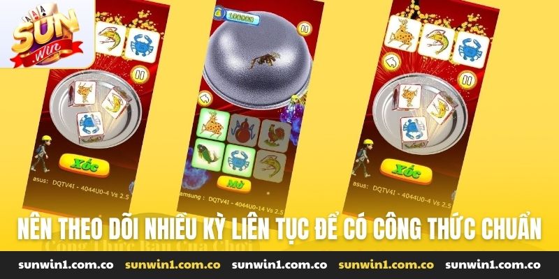 Nên theo dõi nhiều kỳ liên tục để có công thức chuẩn